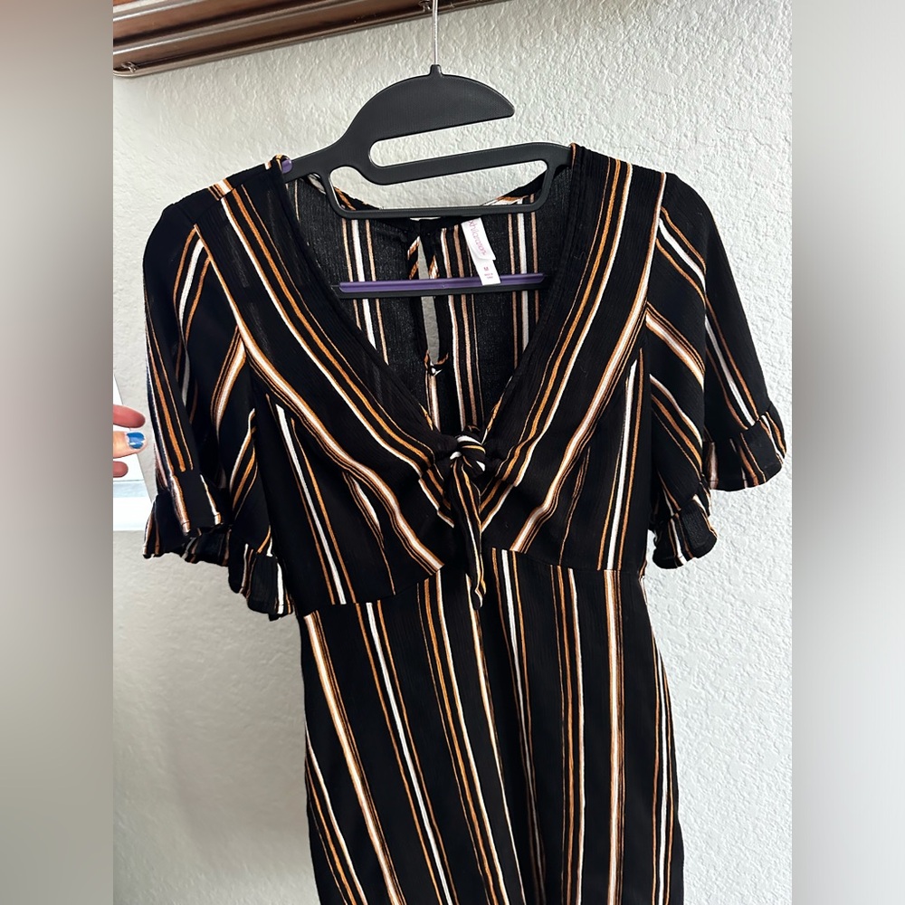 Striped mini dress